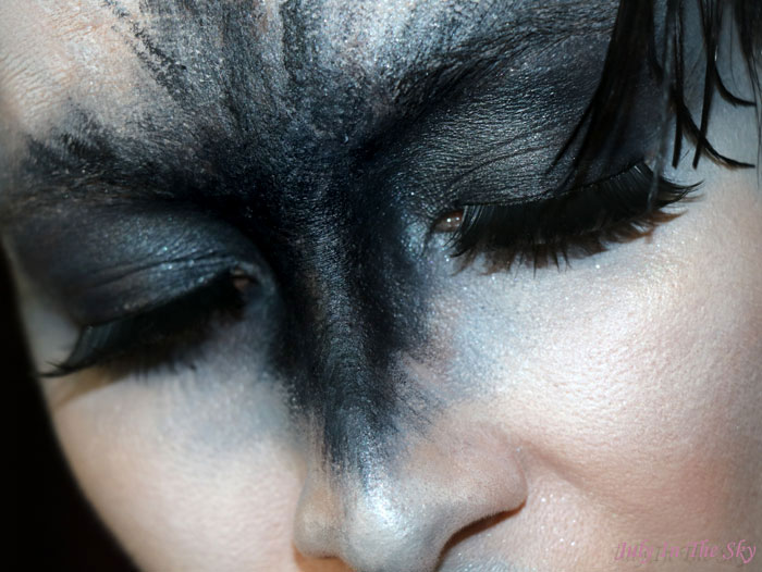 blog beauté monday shadow challenge black swan make-up artistique