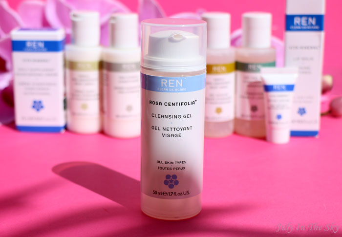 blog beauté ren skincare trousse grab & go gel nettoyant visage rosa centrifolia