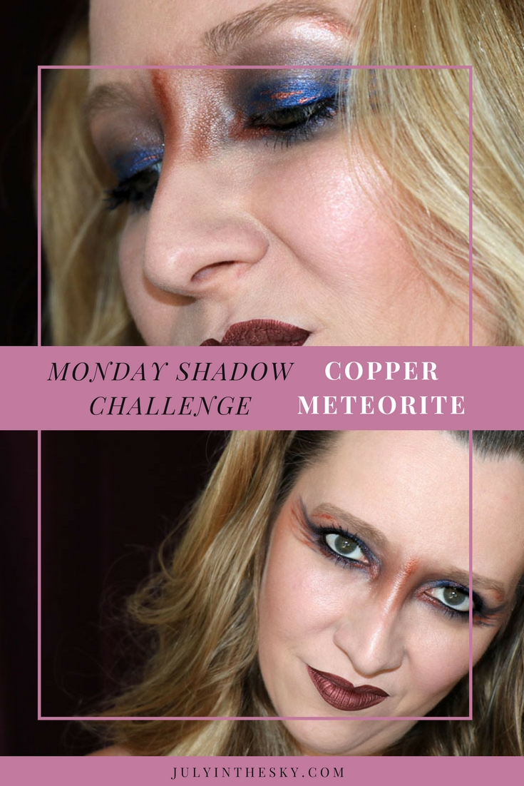 blog beauté maquillage monday shadow challenge copper meteorite cuivre make-up artistique