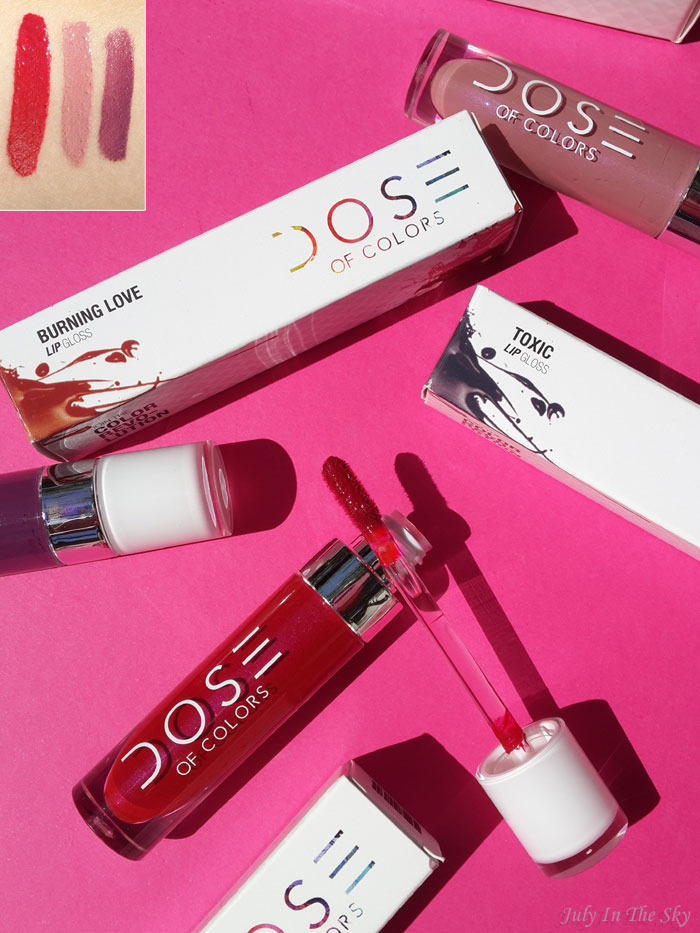 blog beauté dose of colors matte lipstick truffle classic gloss burning love rosé toxic swatch