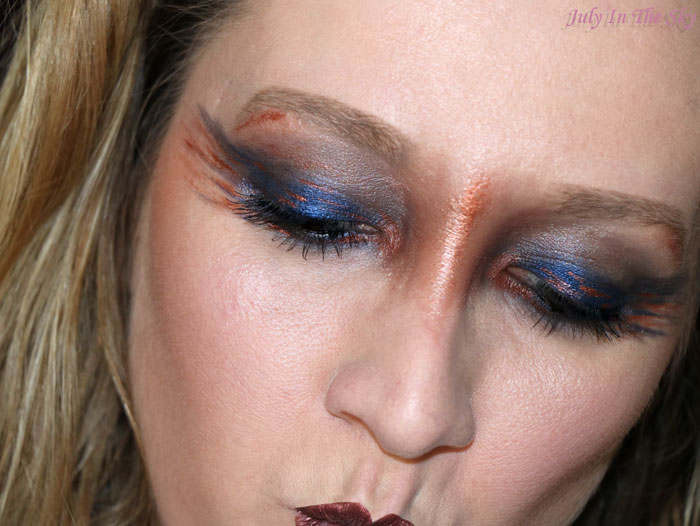 blog beauté monday shadow challenge copper meteorite cuivre make-up artistique