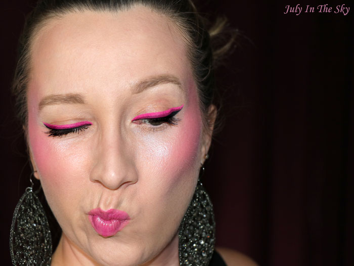 blog beauté monday shadow challenge pinky neon make-up artistique