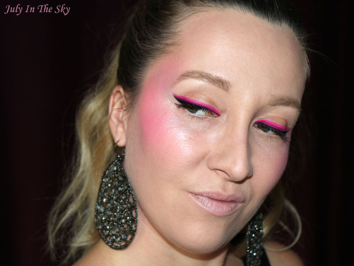 blog beauté monday shadow challenge pinky neon make-up artistique