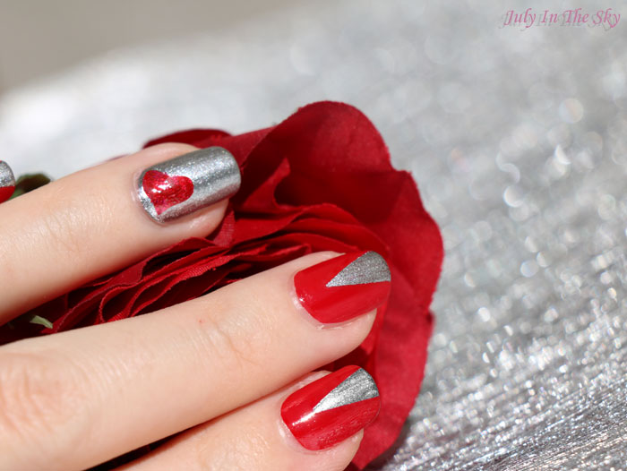 Nail Art facile Spécial Saint Valentin