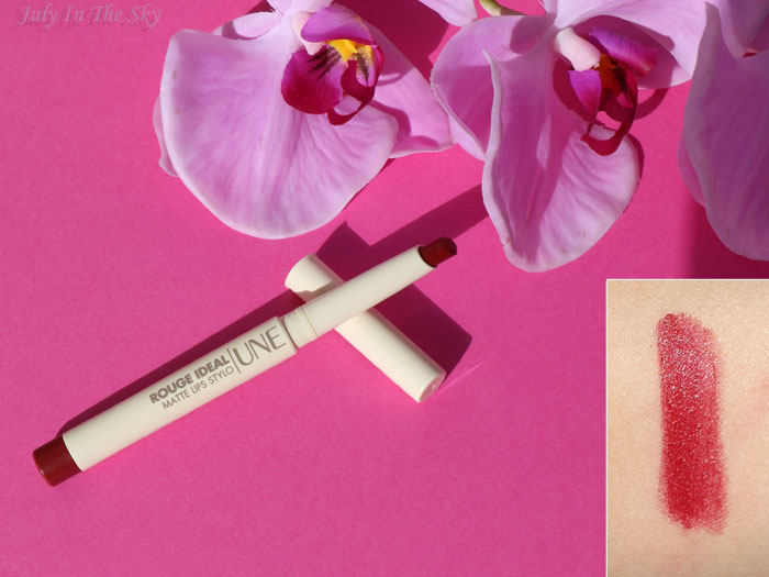 July In The Sky : blog beauté une beauty rouge ideal m20 avis swatch