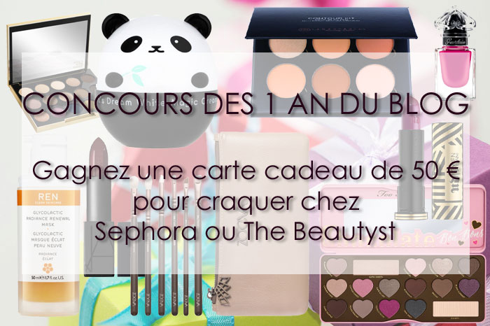 blog beauté anniversaire concours