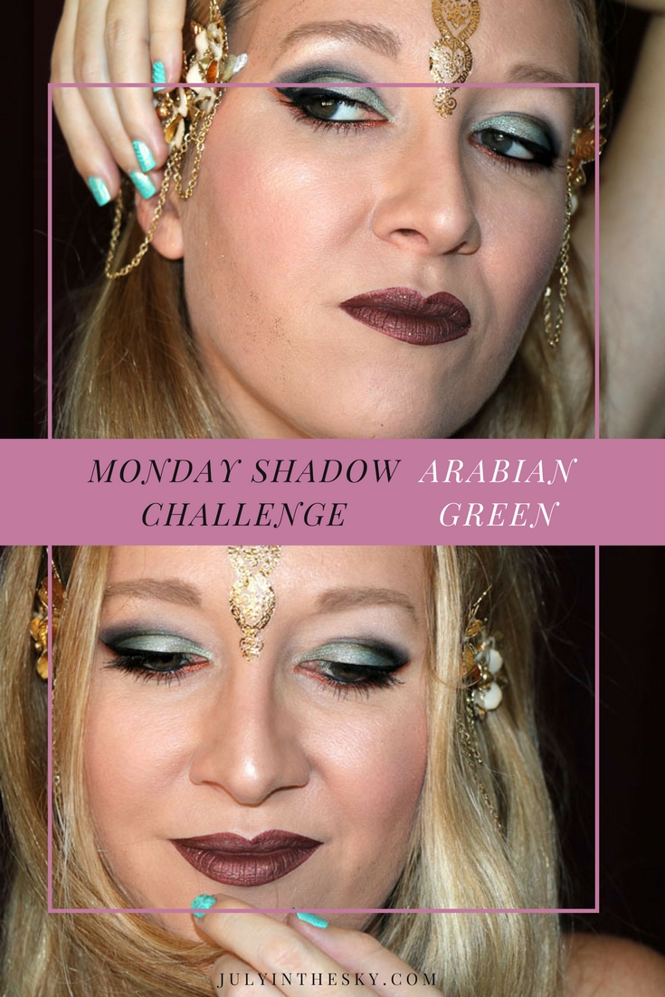 blog beauté maquillage monday shadow challenge arabian green