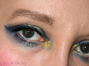 blog beauté monday shadow challenge navy manga make-up artistique