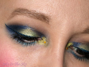 blog beauté monday shadow challenge navy manga make-up artistique