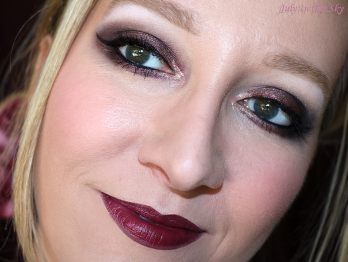 blog beauté monday shadow challenge vampy burgundy make-up artistique