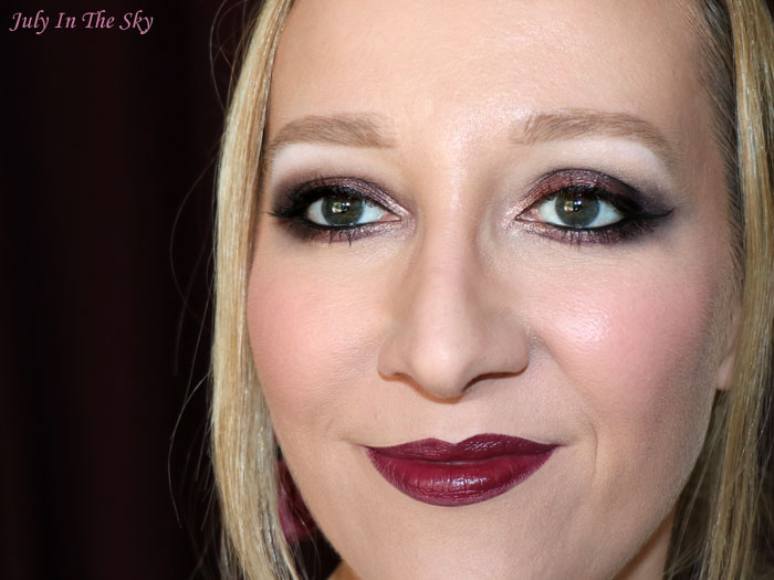 blog beauté monday shadow challenge vampy burgundy make-up artistique