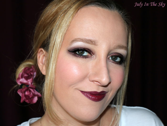 blog beauté monday shadow challenge vampy burgundy make-up artistique