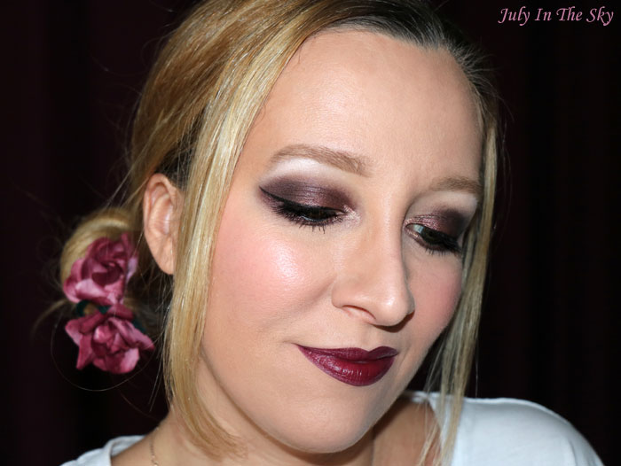 blog beauté monday shadow challenge vampy burgundy make-up artistique