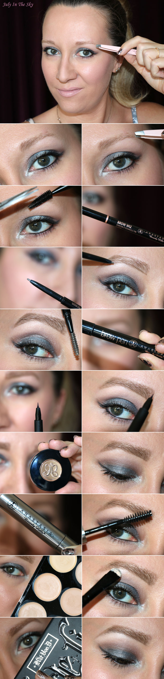 blog beauté routine sourcils blonds anastasia beverly hills