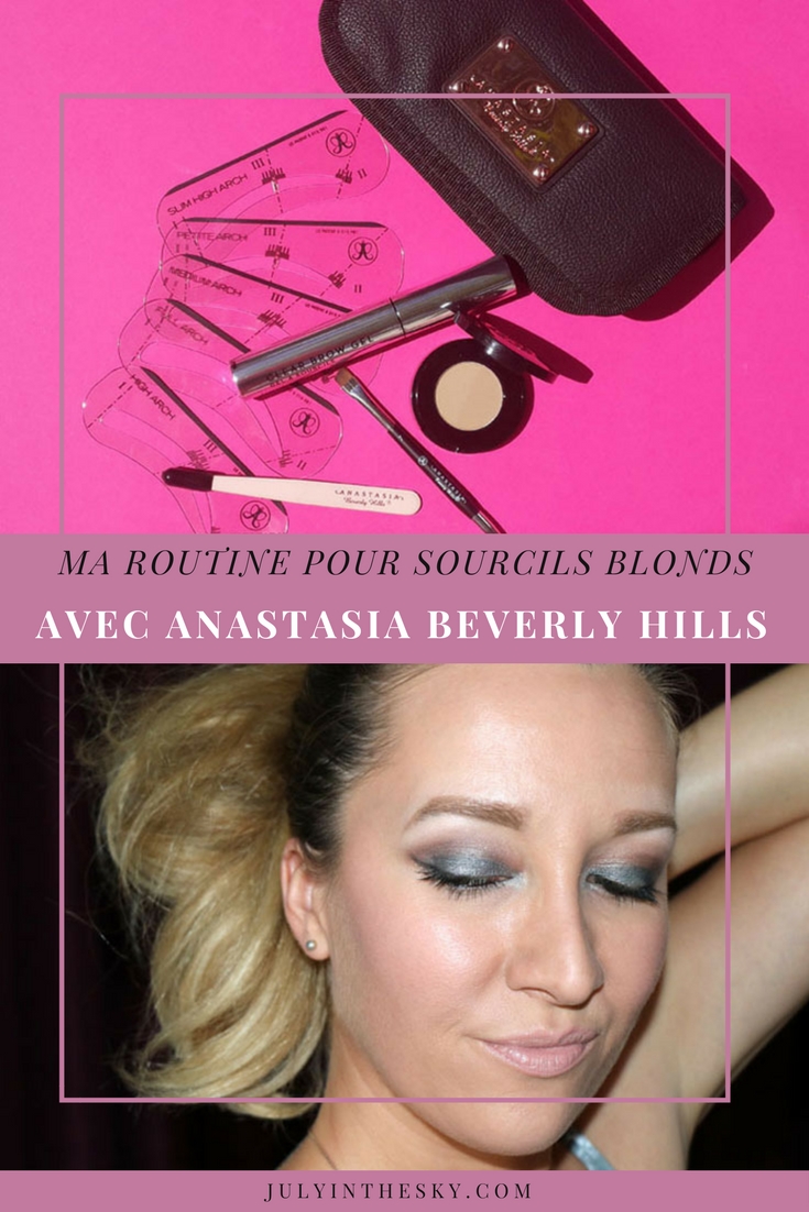 blog beauté routine sourcils blonds anastasia beverly hills