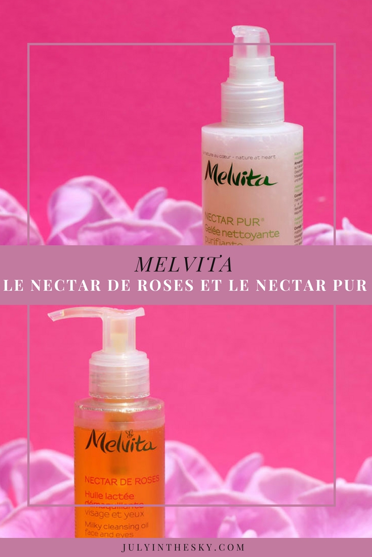 blog beauté melvita monde bio nectar de rose huile demaquillante lactée nectar pur gelée nettoyante purifiante