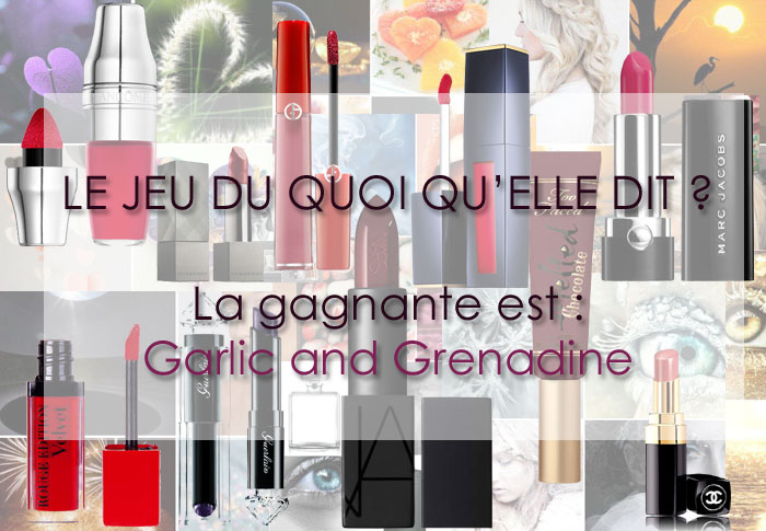 blog beauté concours jeu du quoi qu'elle dit