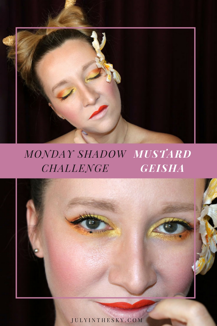 blog beauté maquillage monday shadow challenge mustard geisha