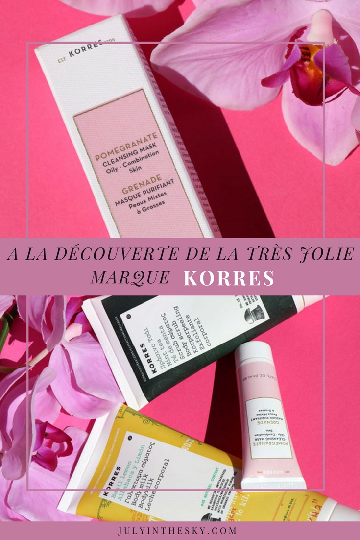 blog beauté korres avis masque purifiant grenade