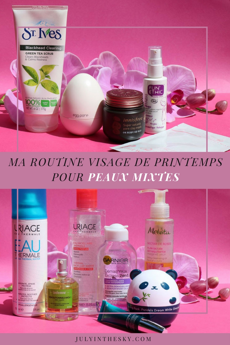 blog beauté routine visage printemps peaux mixtes matin