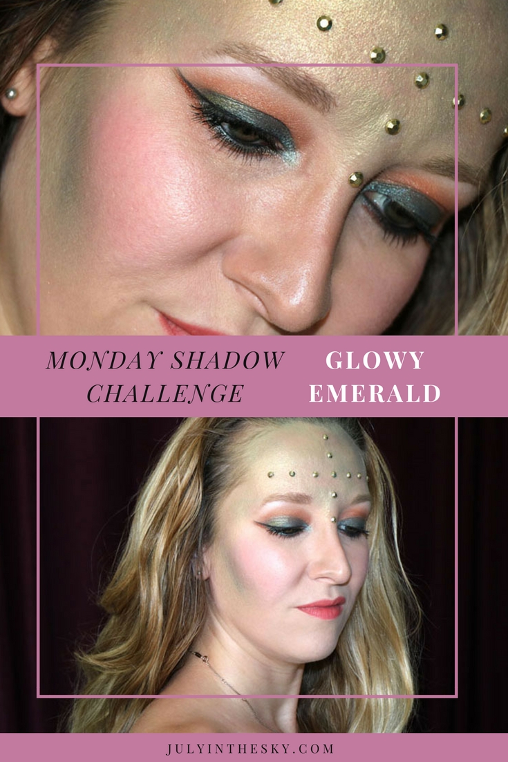 blog beauté maquillage monday shadow challenge glowy emerald