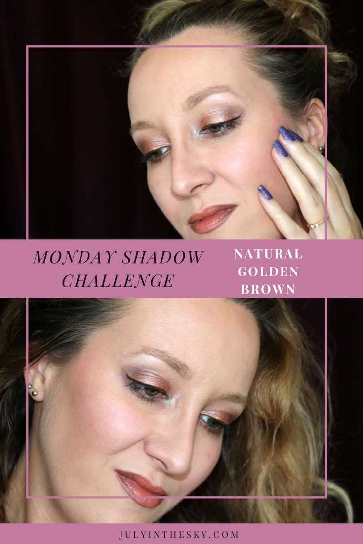 blog beauté maquillage monday shadow challenge natural golden brown