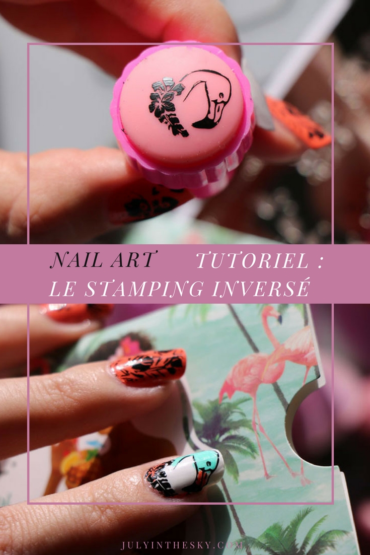 blog beauté nail art mode d'emploi tutoriel stamping inversé moyou london