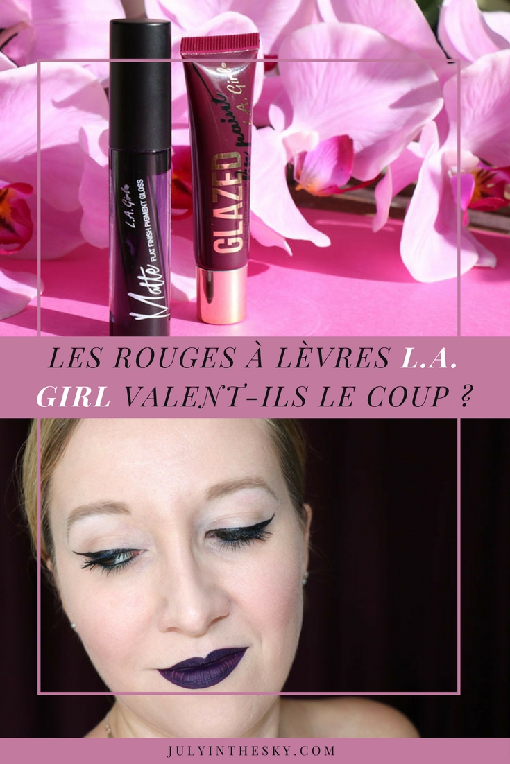 blog beauté la girl matte pigment gloss black currant glazed lip paint tempt