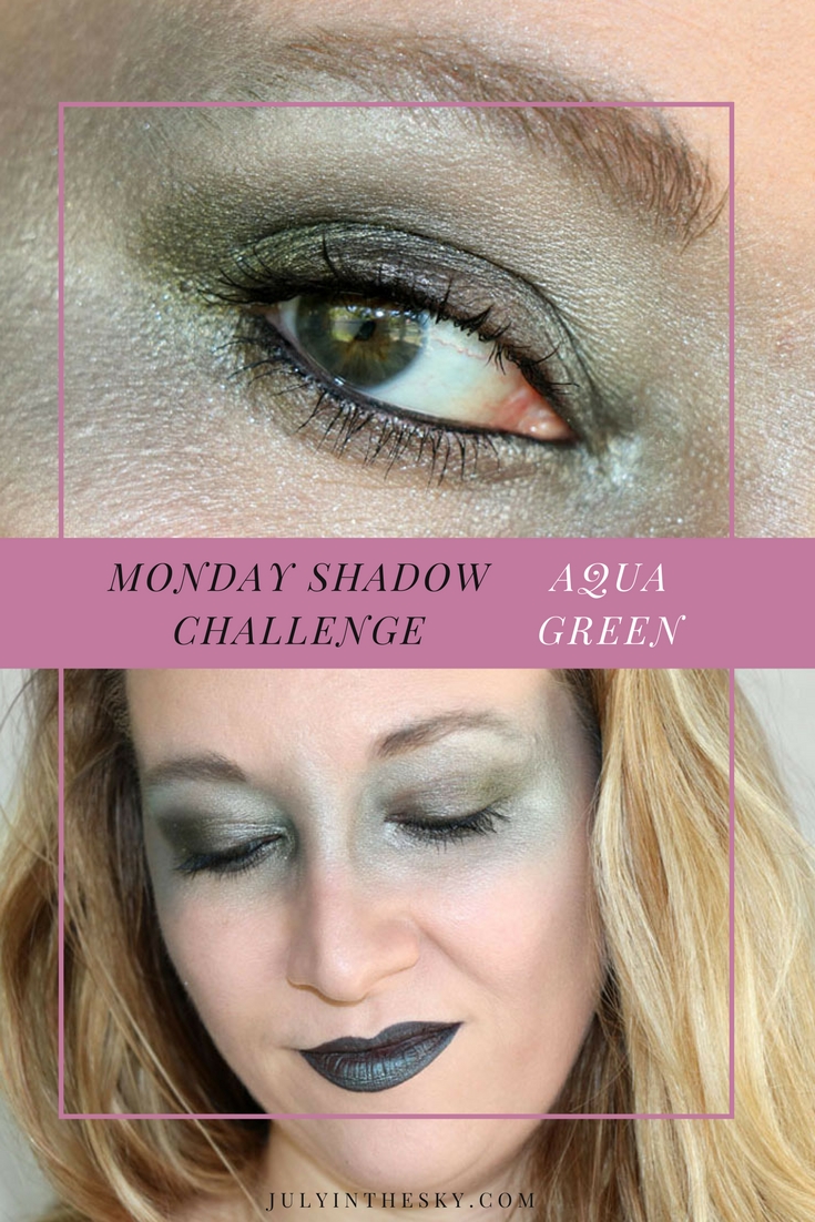 blog beauté maquillage monday shadow challenge aqua green