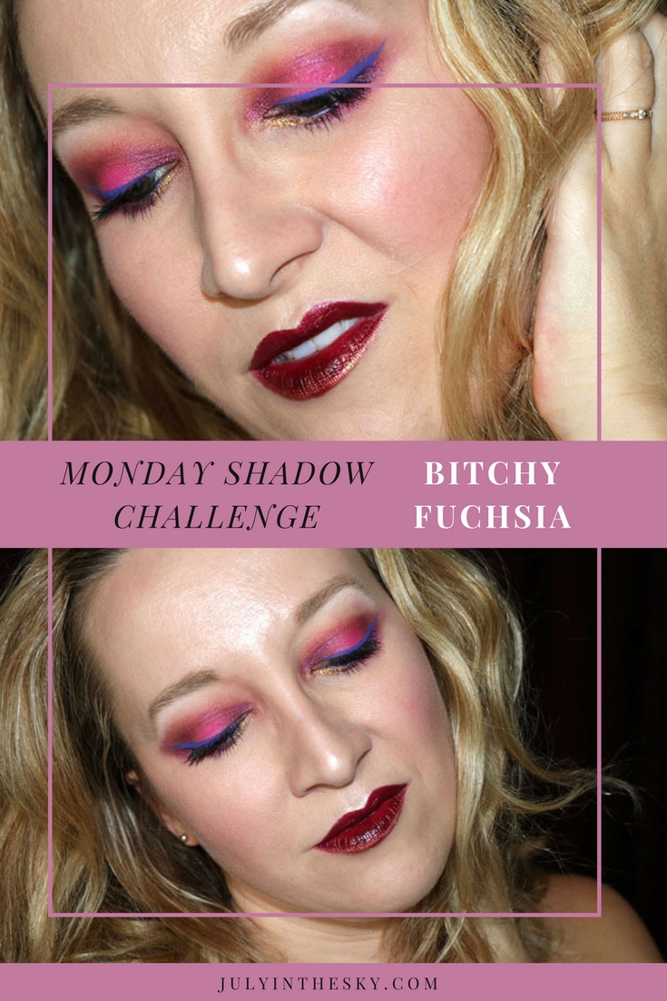 blog beauté maquillage monday shadow challenge bitchy fuchsia jeffree star beauty killer