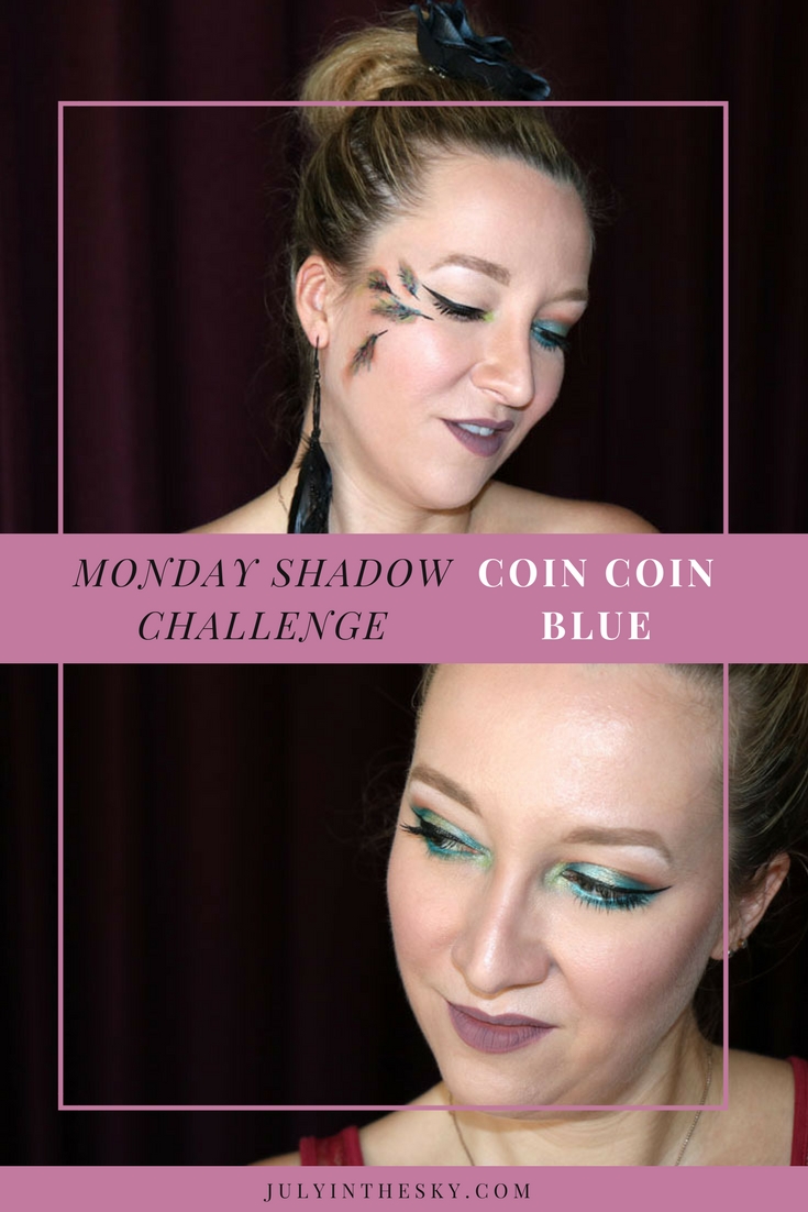 blog beauté maquillage monday shadow challenge coin coin blue
