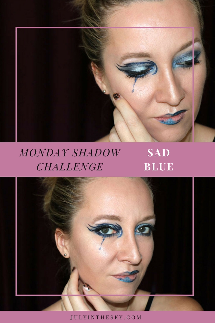 blog beauté maquillage monday shadow challenge sad blue