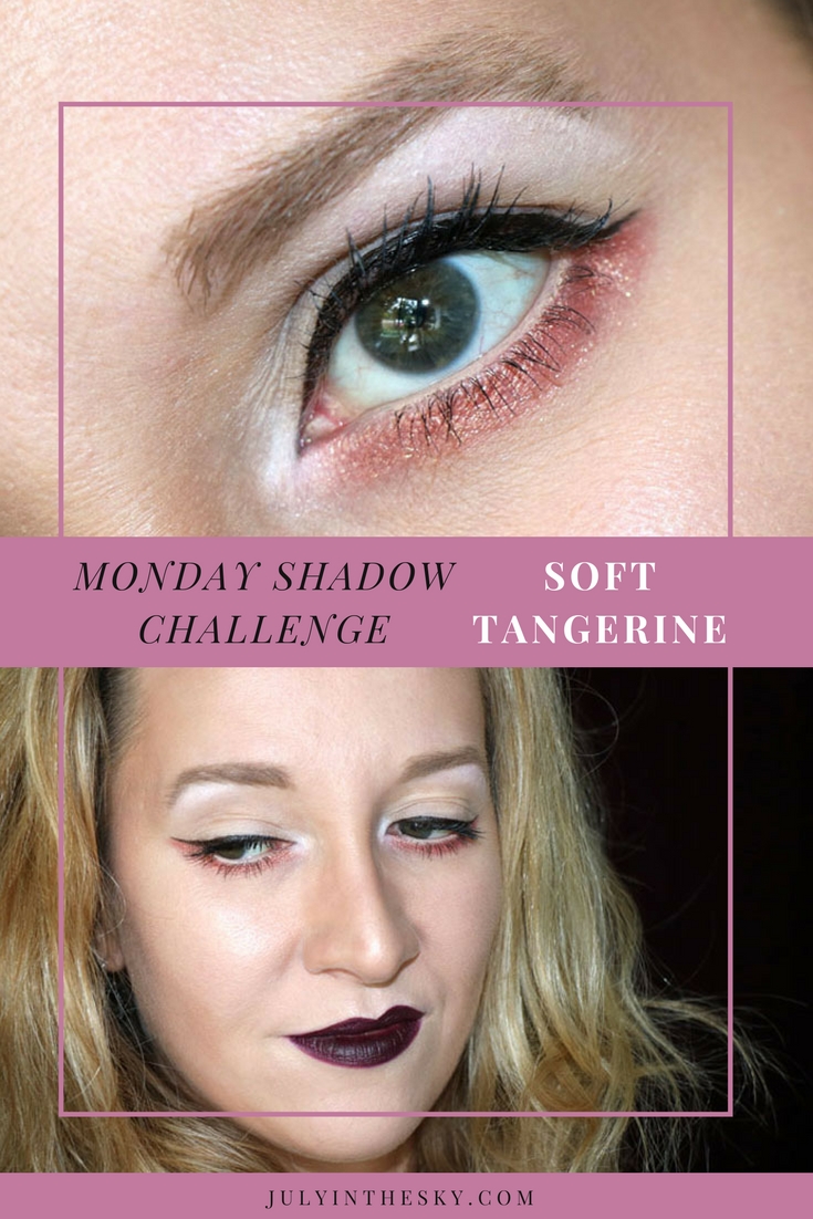 blog beauté maquillage monday shadow challenge soft tangerine