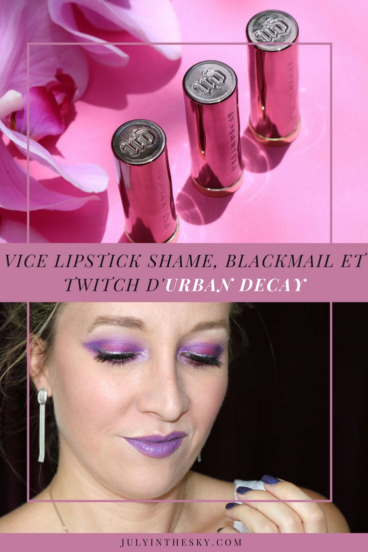 blog beauté vice lipstick urban decay twitch shame blackmail swatch avis