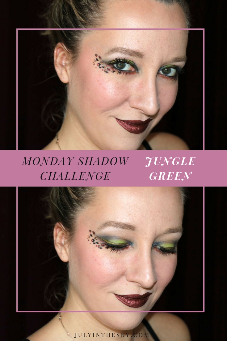blog beauté maquillage monday shadow challenge jungle green