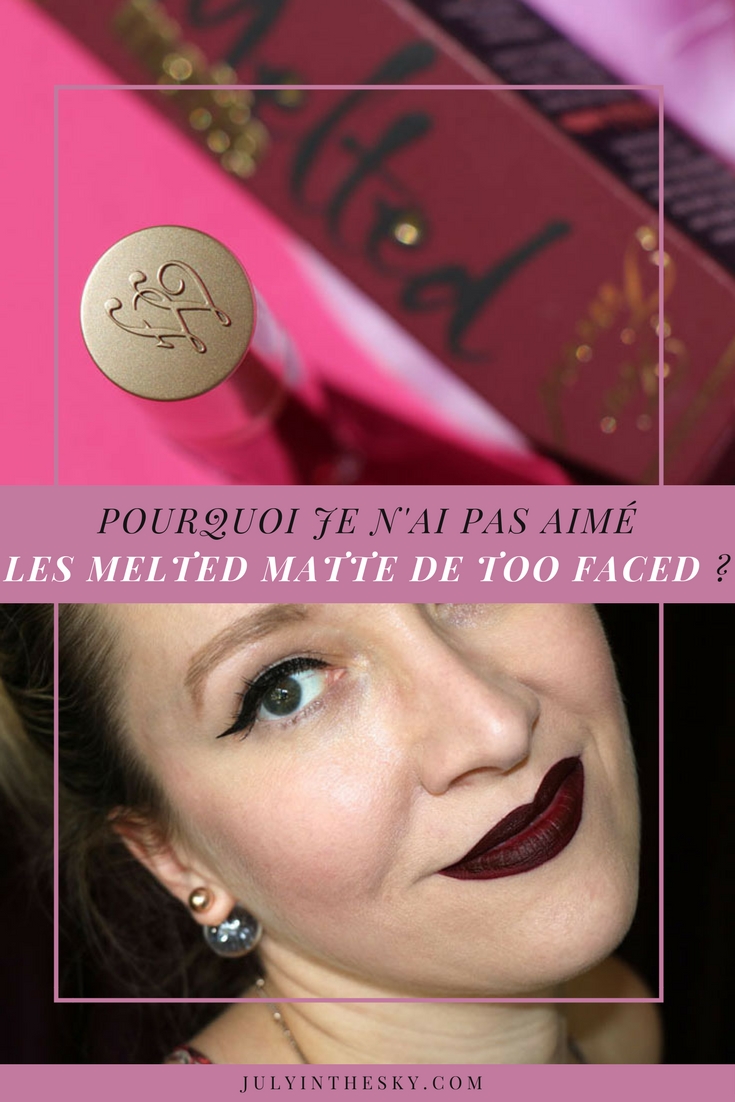 blog beauté avis melted matte too faced drop dead red