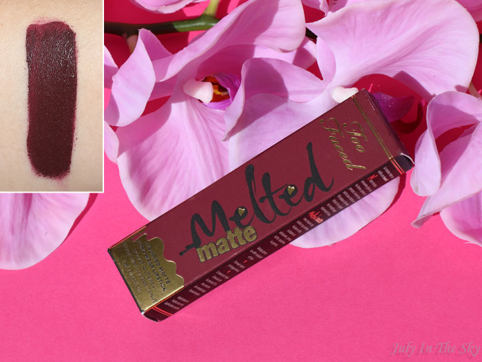 blog beauté avis melted matte too faced drop dead red