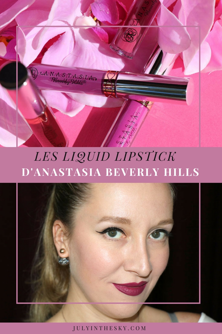 blog beauté anastasia beverly hills liquid lipstick avis swatch