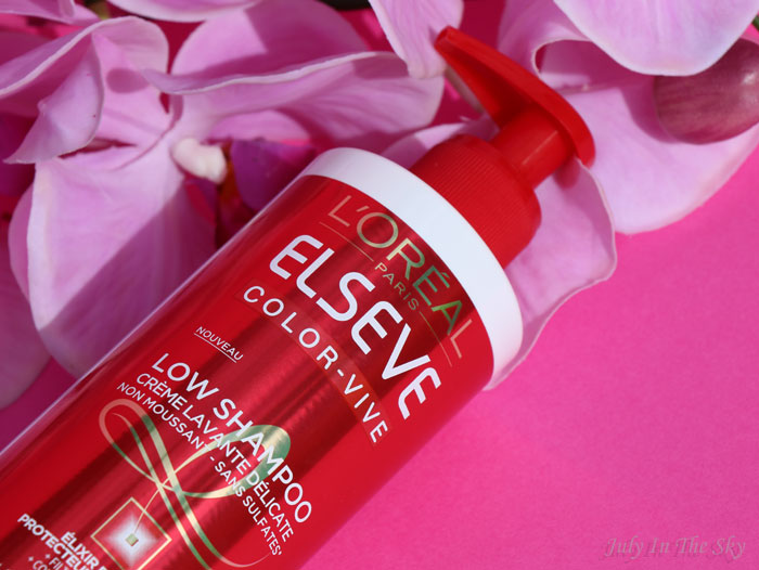 blog beauté low shampoo elsève color vive l'oréal avis