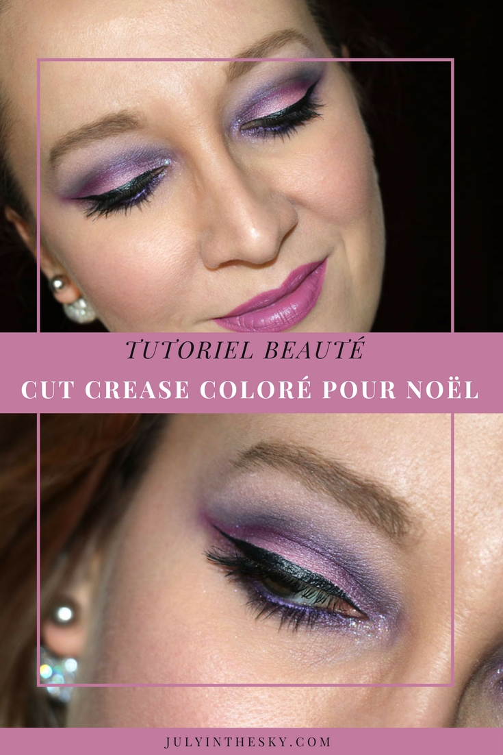blog beauté make-up noel cut crease tutoriel