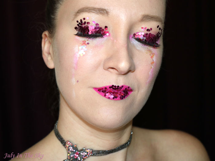 blog beauté happy new year make-up fêtes paillettes glitter