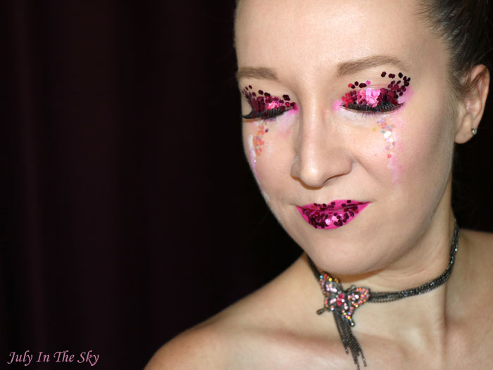 blog beauté happy new year make-up fêtes paillettes glitter