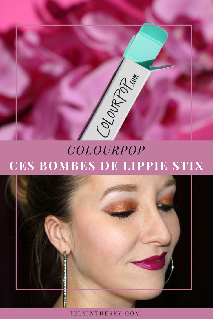 blog beauté colourpop lippie stix avis swatch