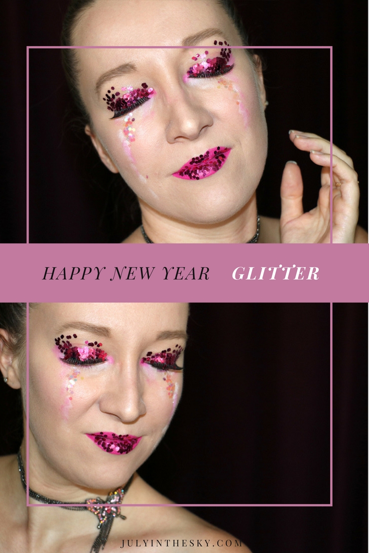 blog beauté happy new year make-up fêtes paillettes glitter