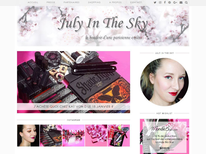 blog beauté interview july in the sky