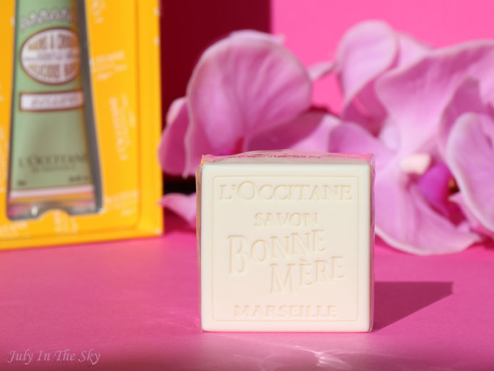 blog beauté l'occitane coffret amande gourmande savon bonne mère