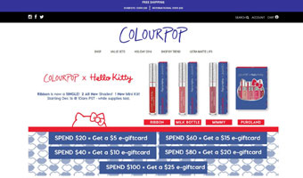 blog beauté livraison frais expédition dom tom colourpop