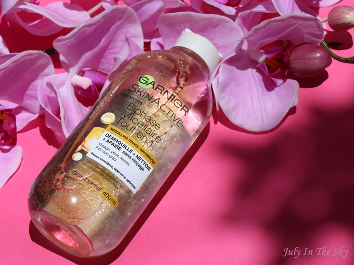 blog beauté biphasé micellaire tout en 1 garnier avis