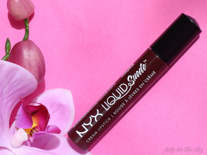 blog beauté nyx liquid suede vintage nyx avis swatch