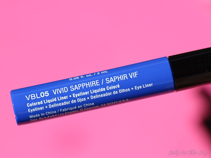 blog beauté nyx vivid brights liner sapphire